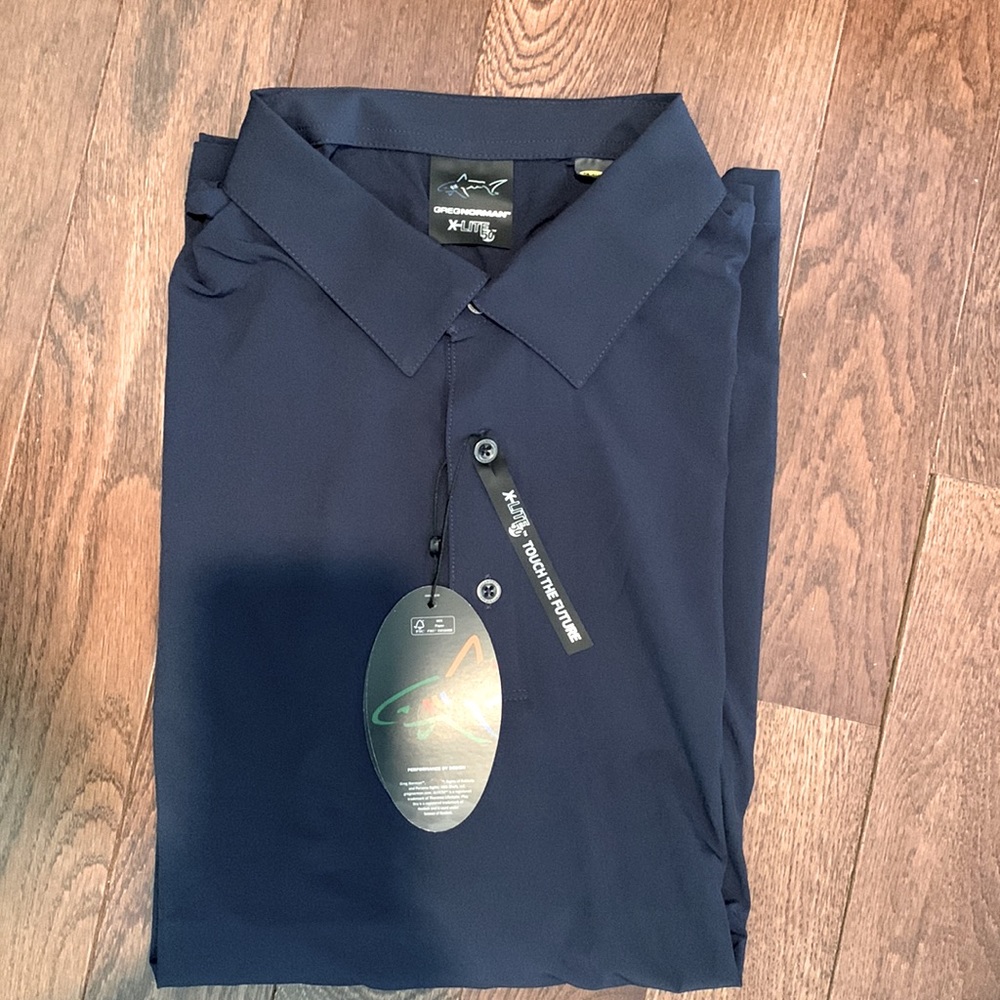 NWT Mens Greg Norman SPF 50 Golf Shirt